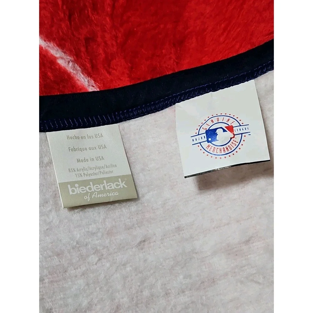 Boston Red Sox Plush Blanket World Series Champs 2004 Throw Fuzzy 60x50 Vintage